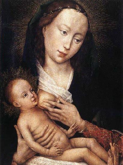 WEYDEN, Rogier van der Portrait Diptych of Jean de Gros oil painting image